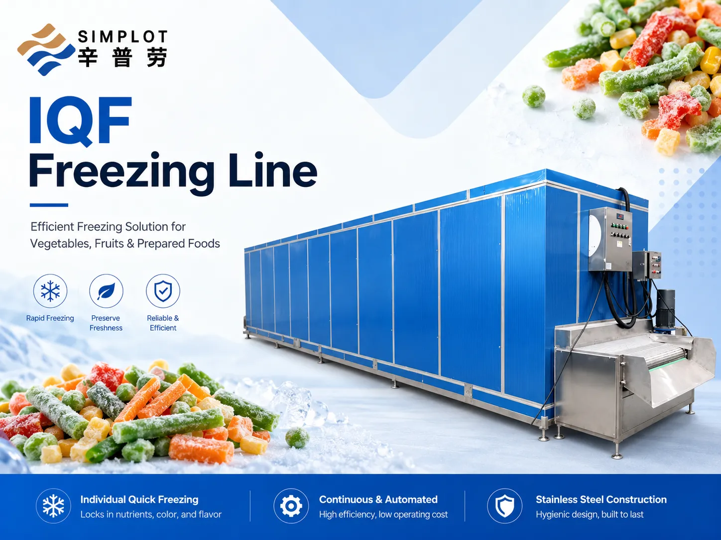 How to Choose the Right IQF Freezing Line for Your Food Processing Plant