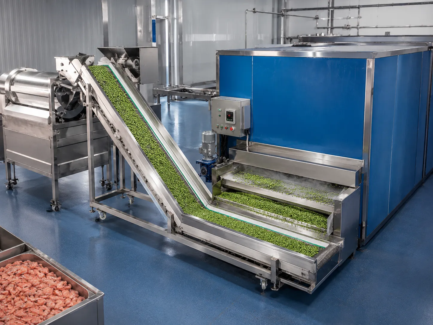 IQF freezing applications for vegetables fruits seafood and snacks
