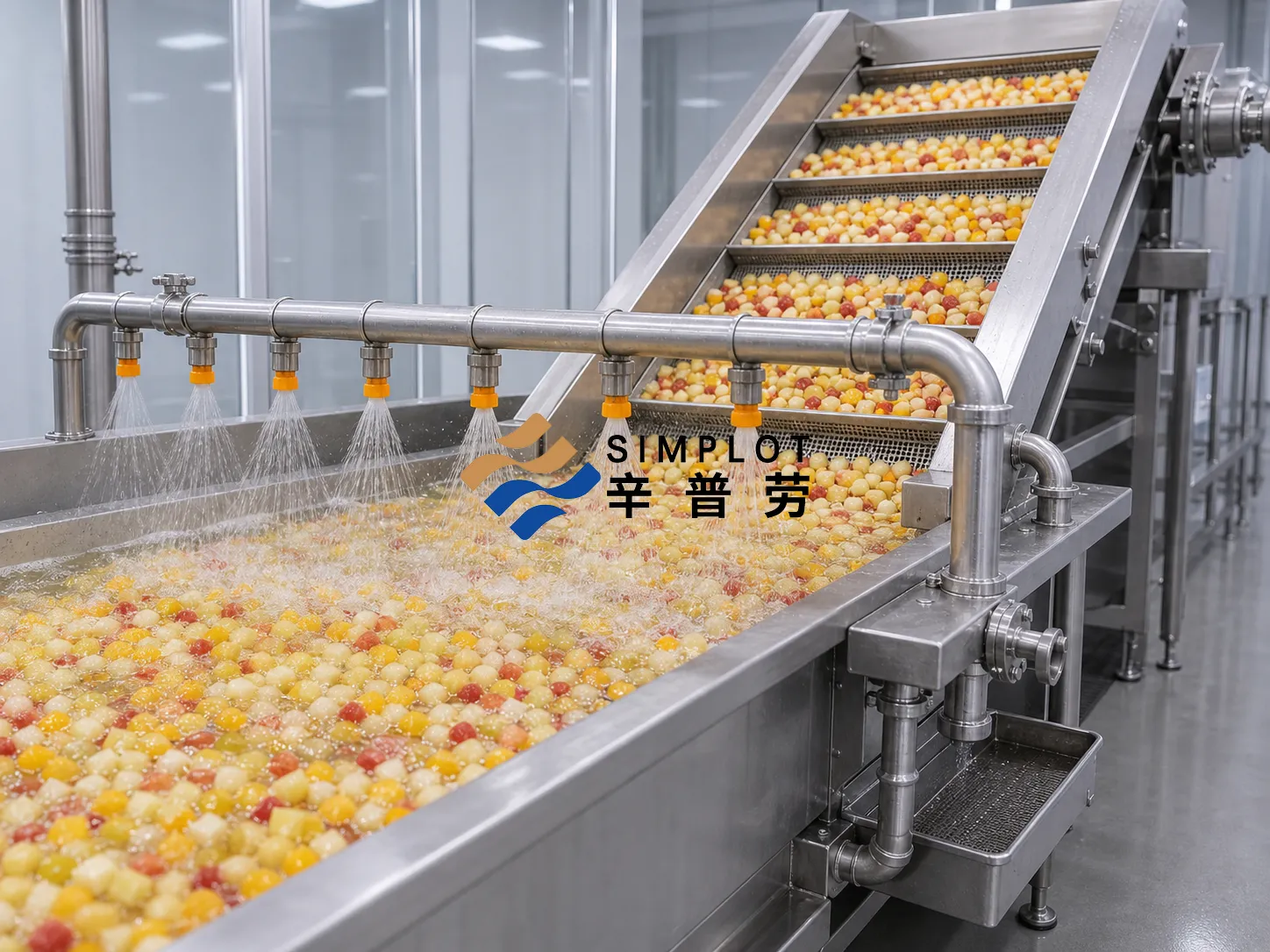 Frozen Fruit Dice Processing Line