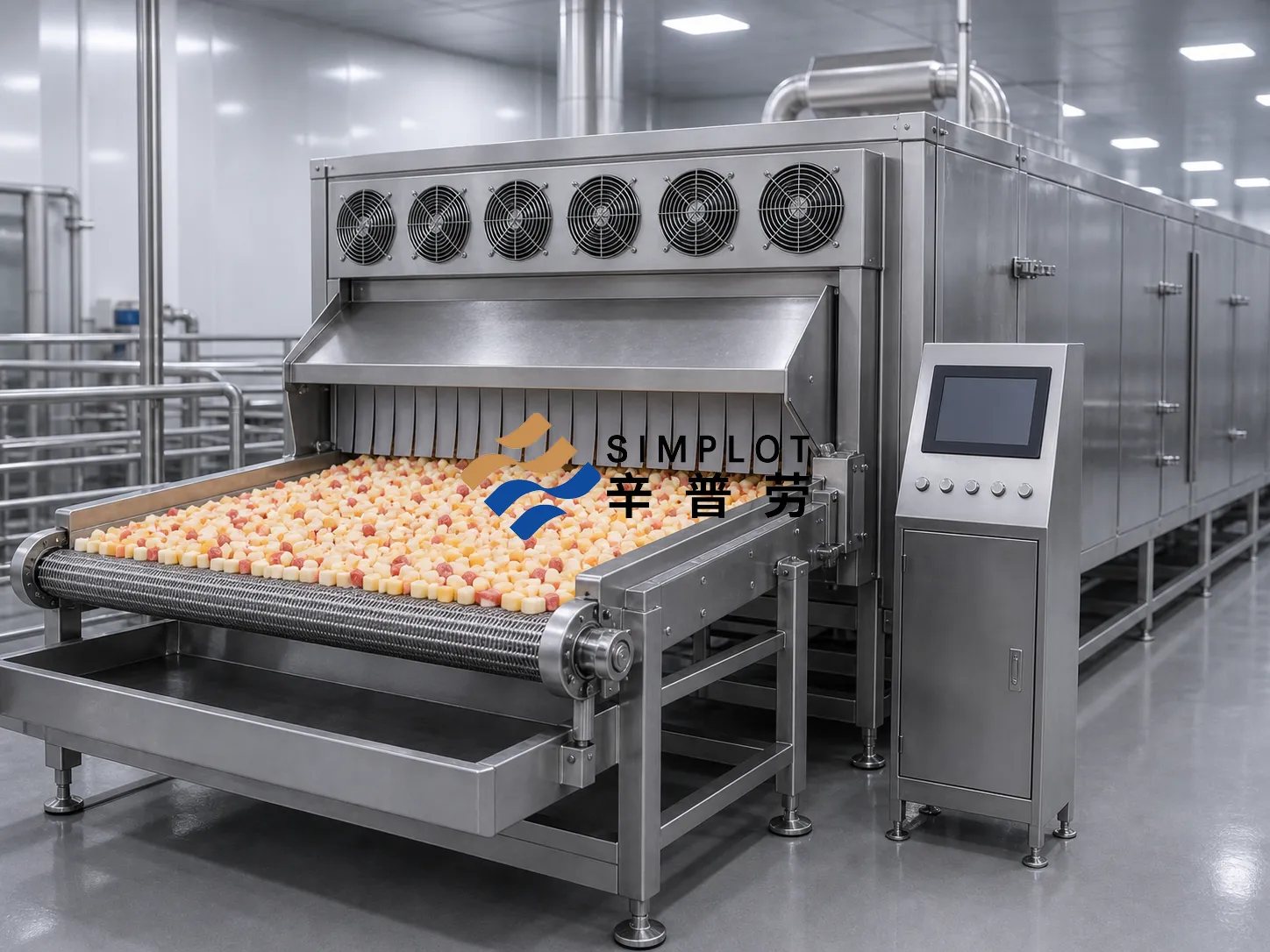 Frozen Fruit Dice Processing Line