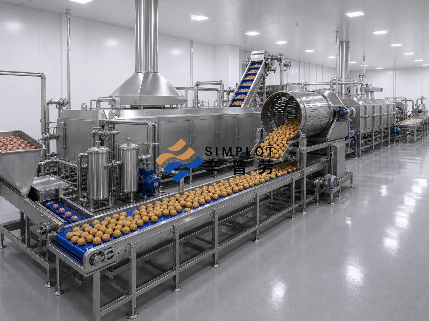 Meatball Frying Production Line