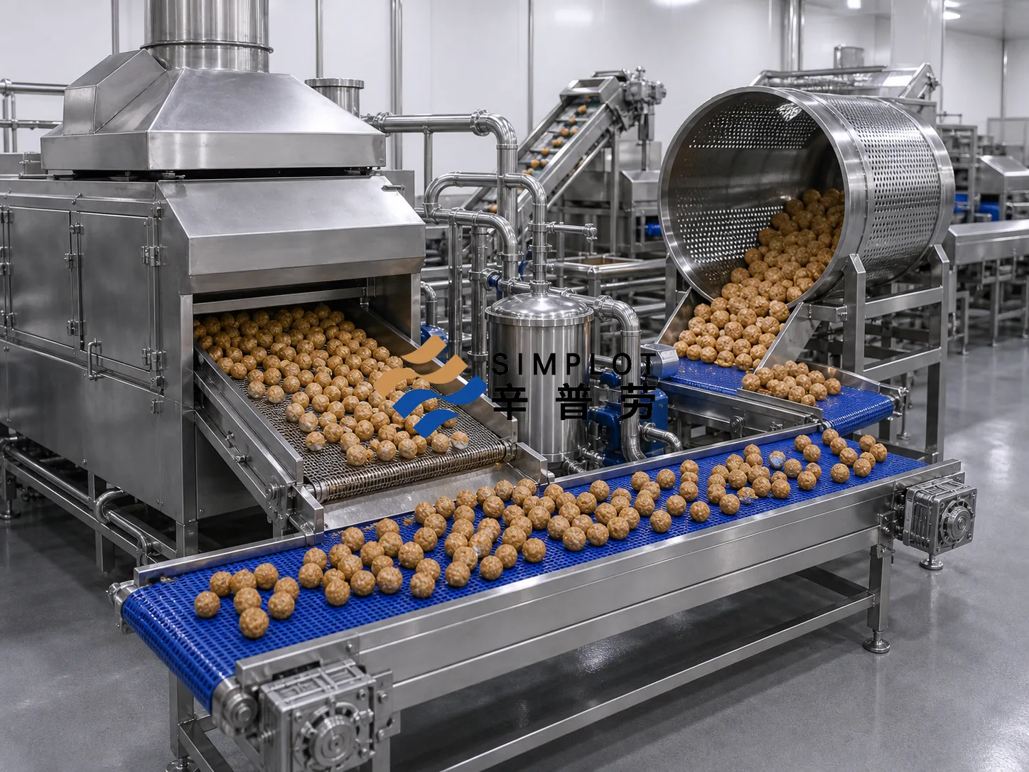 Meatball Frying Production Line