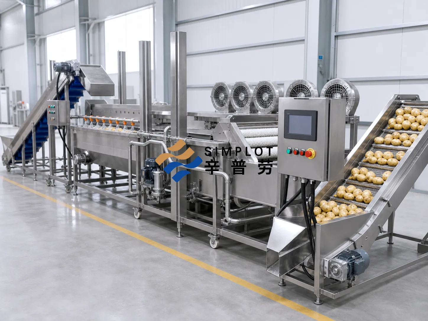 Potato Washing Processing Line